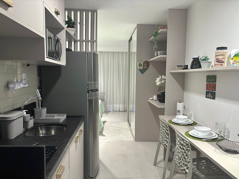 Charmoso e Aconchegante – Vista Mar, 120m da Praia