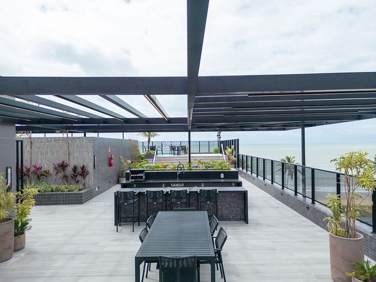 Vista Frente Mar Incrível, Varanda e Melhor Localização