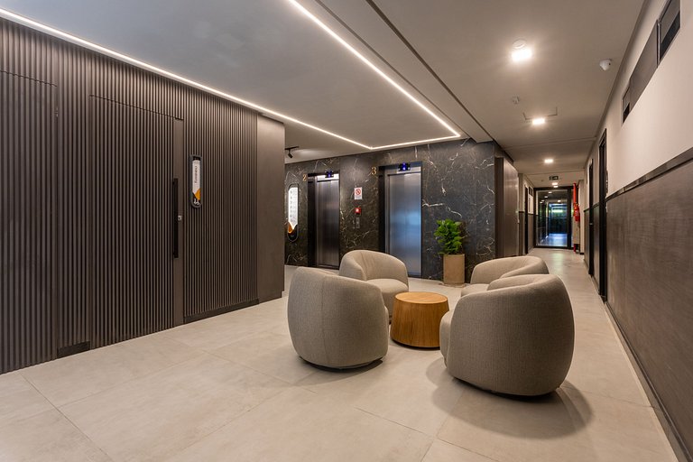 Vista Frente Mar Incrível, Varanda e Melhor Localização