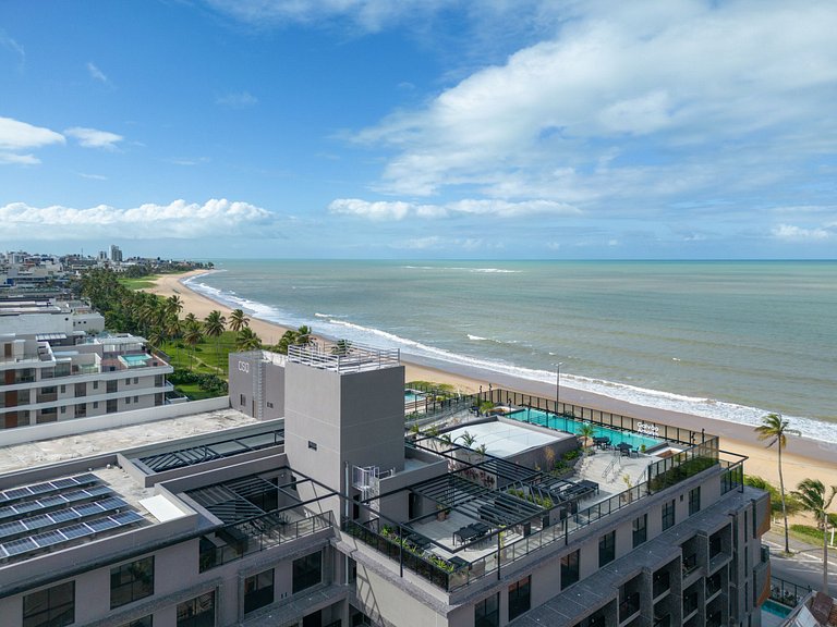 Vista Frente Mar Incrível, Varanda e Melhor Localização