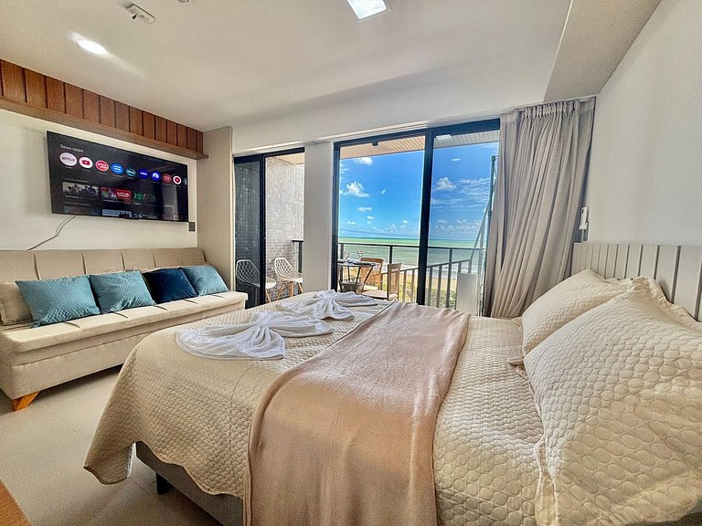 Vista Frente Mar Incrível, Varanda Melhor Localização