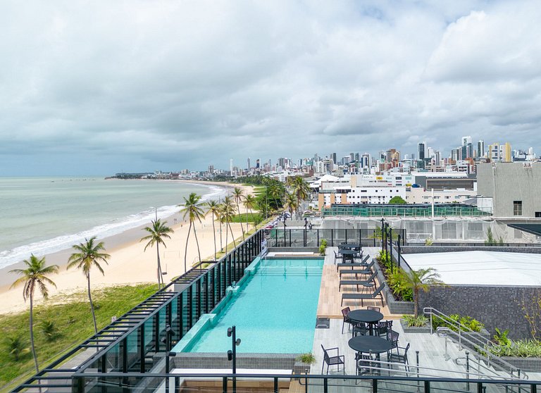 Vista Frente Mar Incrível, Varanda Melhor Localização
