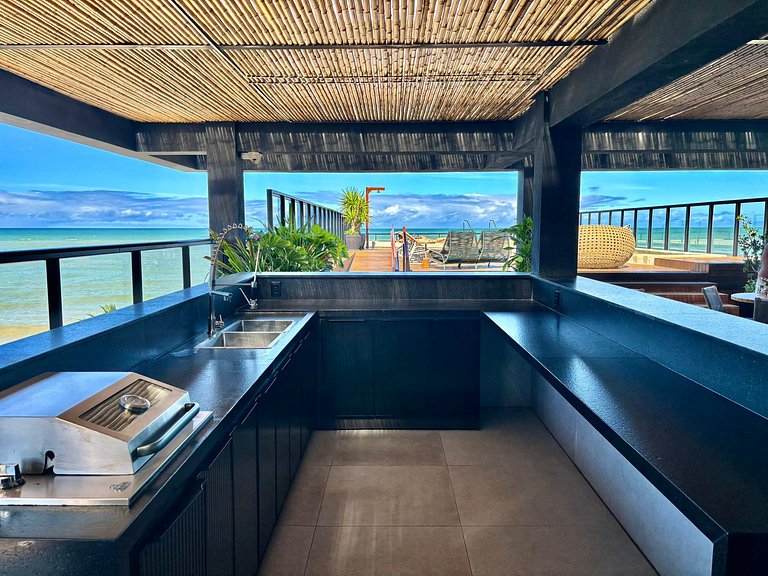 Estúdio c/ Varanda & Vista | Beira Mar c/ Piscina