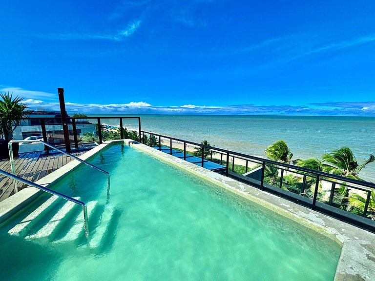 Estúdio c/ Varanda & Vista | Beira Mar c/ Piscina