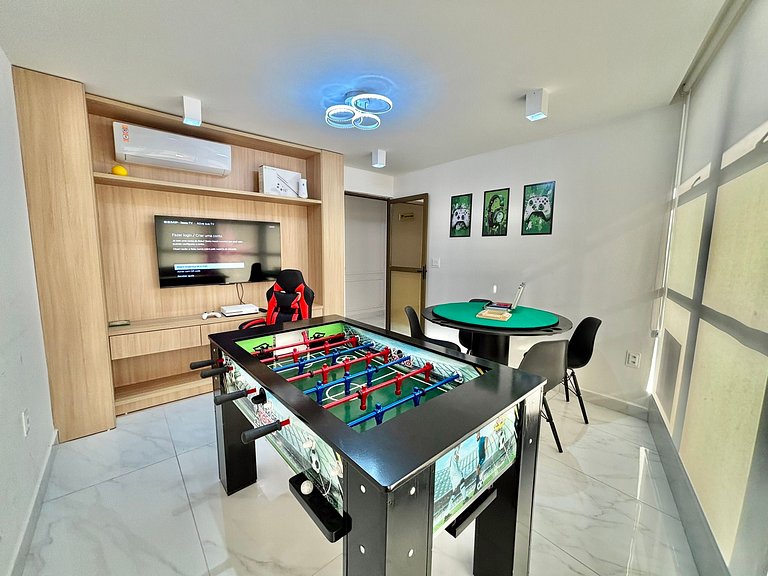 Studio Vista Mar – Piscina no Rooftop c/ Vista