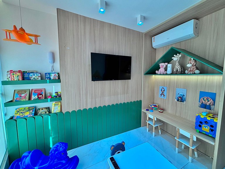 Studio Vista Mar – Piscina no Rooftop c/ Vista