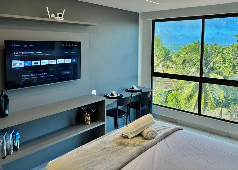 Apto Vista Mar – Piscina com Cenário de Paraíso