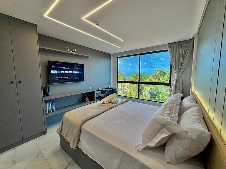 Apto Vista Mar – Piscina com Cenário de Paraíso