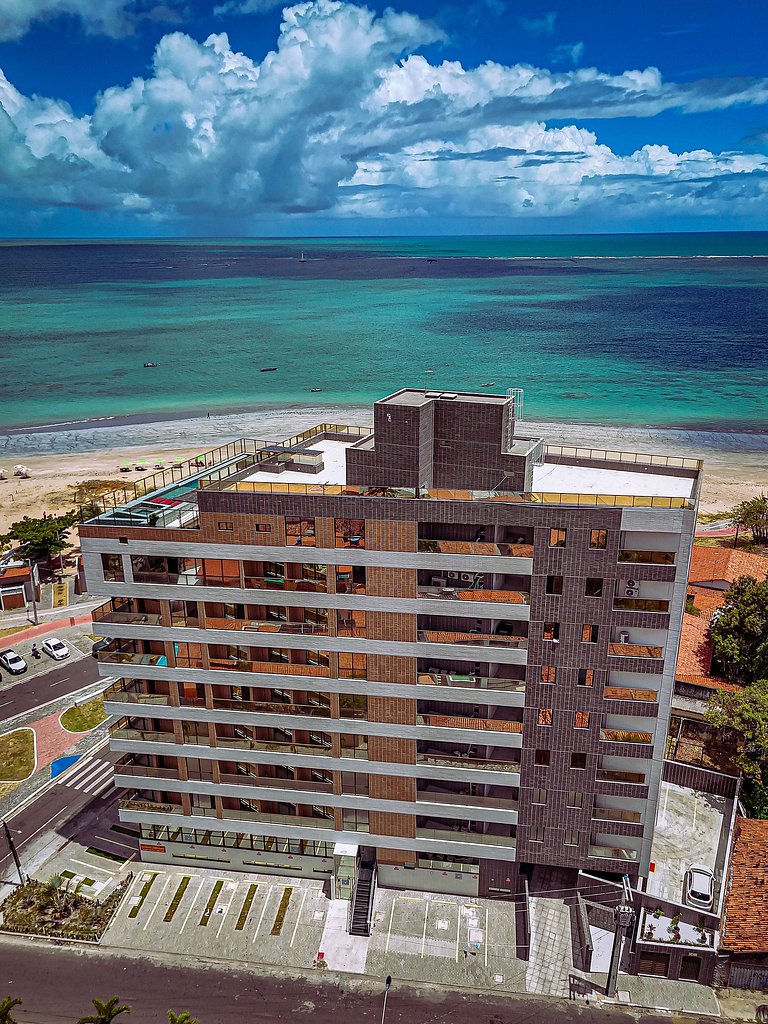 Studio Vista Mar – Piscina no Rooftop c/ Vista
