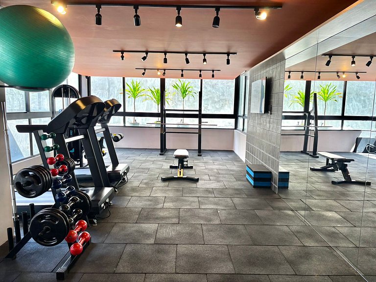 Studio completo | Praia e localização perfeita