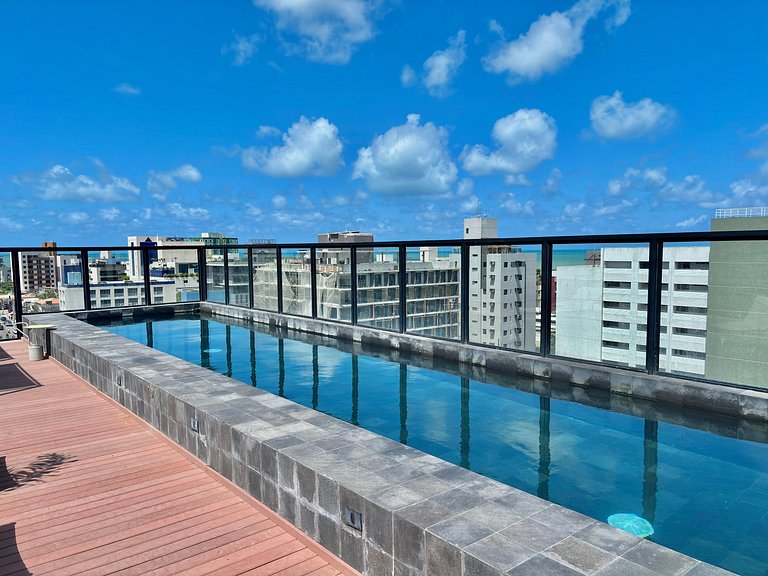 Studio completo | Praia e localização perfeita