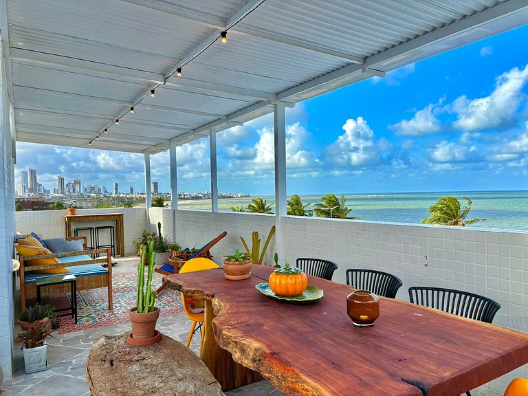 Cobertura Beira-Mar com Piscina | Terrazzas Flat