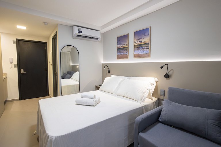 Beira-mar | Varanda | Ótima Localização | Wi-fi