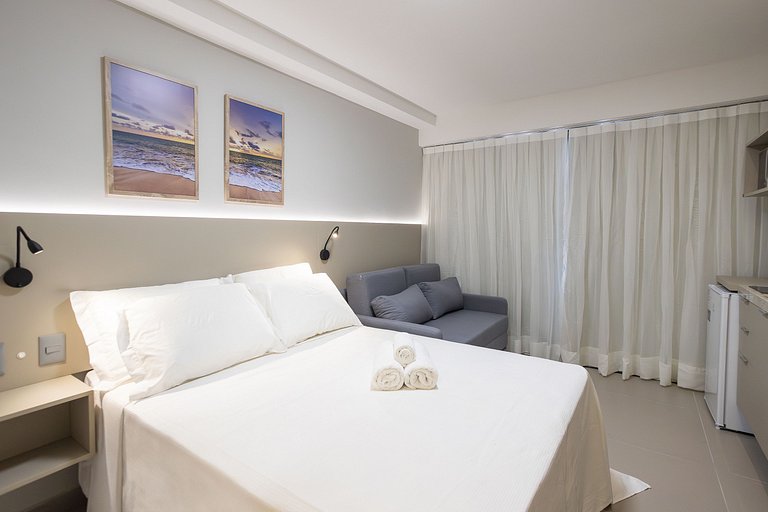 Beira-mar | Varanda | Ótima Localização | Wi-fi