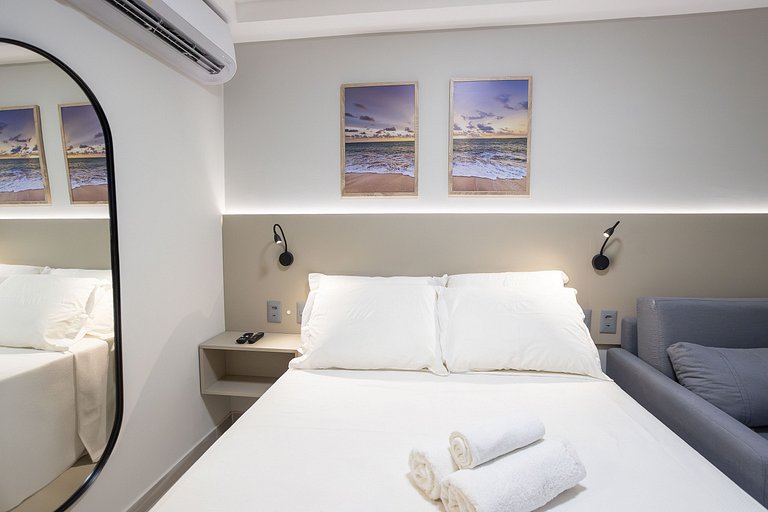 Beira-mar | Varanda | Ótima Localização | Wi-fi