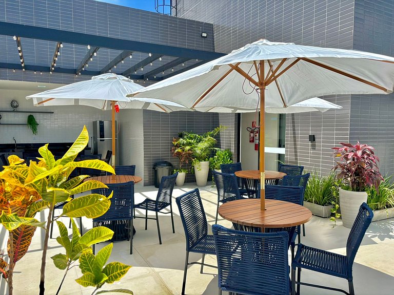 Completo | Perto da Praia | Vaga Privada | Piscina