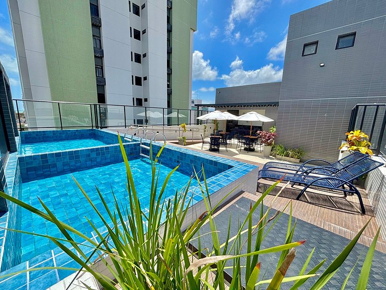 Completo | Perto da Praia | Vaga Privada | Piscina