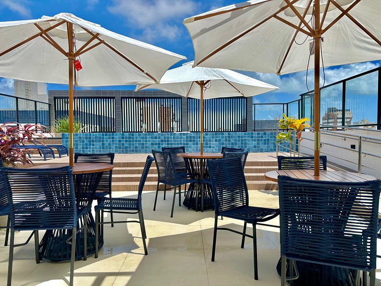 Completo | Perto da Praia | Vaga Privada | Piscina