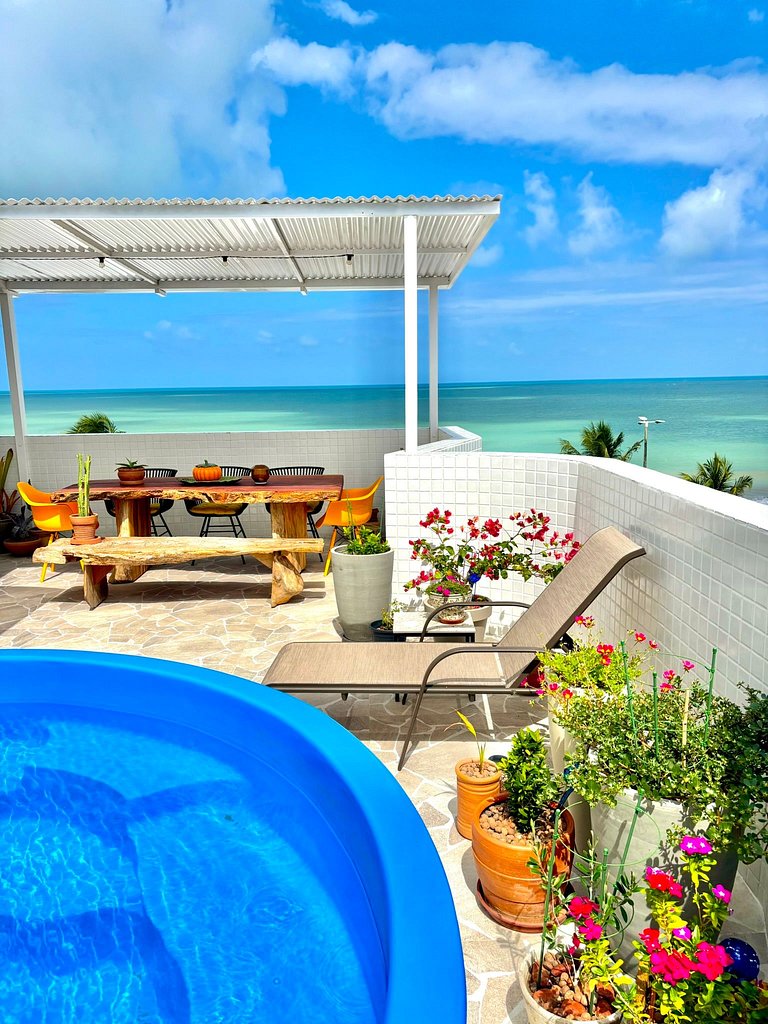 Cobertura Beira-Mar com Piscina | Terrazzas Flat