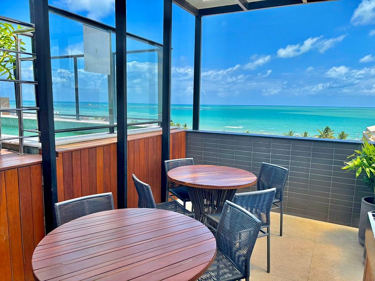 Apartamento com vista espetacular do mar