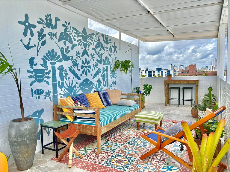 Cobertura Beira-Mar com Piscina | Terrazzas Flat