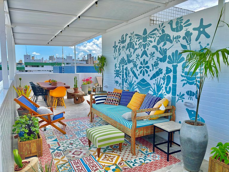 Cobertura Beira-Mar com Piscina | Terrazzas Flat