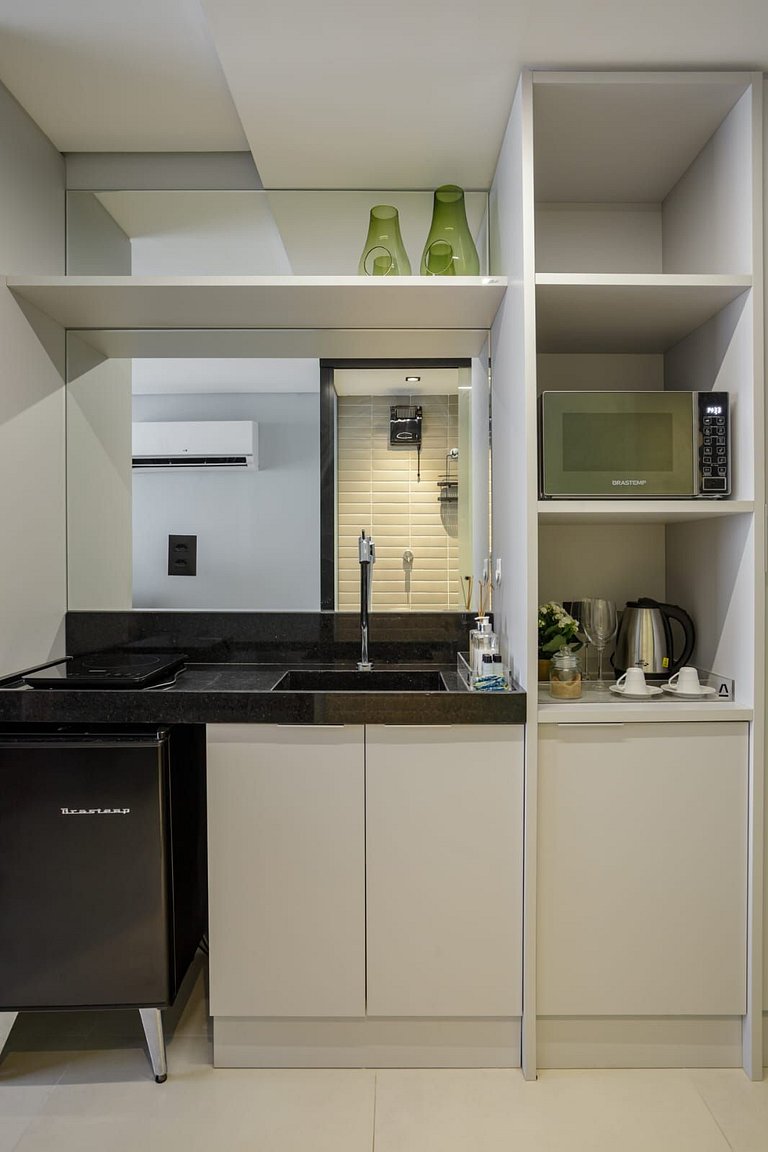 Studio Perfeito | Beira-Mar + Piscina Panorâmica