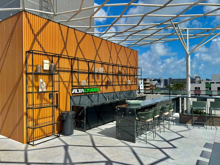 Studio Incrível | Beira-Mar + Piscina Panorâmica