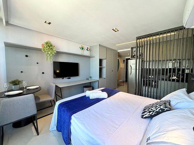 Conforto | Vista | 200m da Praia | Área Turística