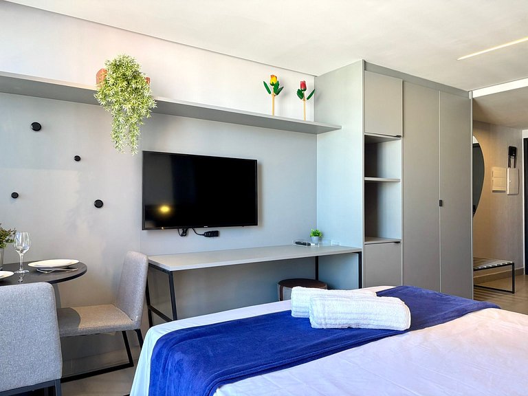 Conforto | Vista | 200m da Praia | Área Turística