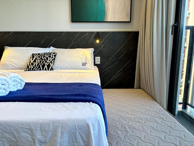 Conforto | Vista | 200m da Praia | Área Turística