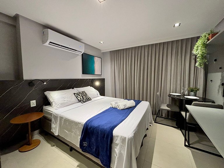 Conforto | Vista | 200m da Praia | Área Turística