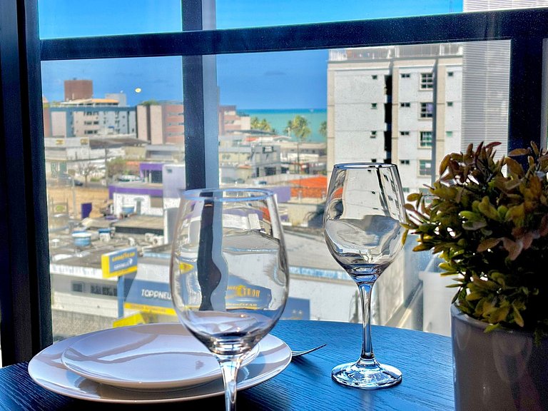 Conforto | Vista | 200m da Praia | Área Turística