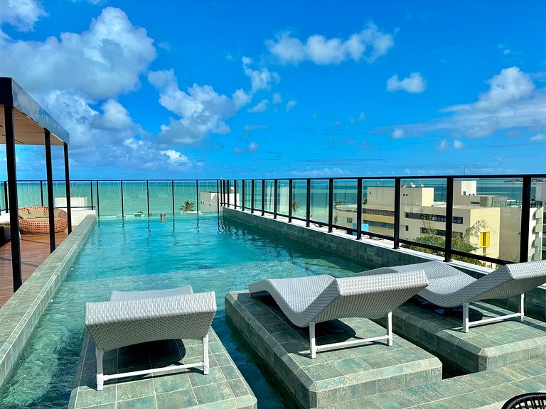 Studio Vista Mar e varanda |70m da praia - Get One