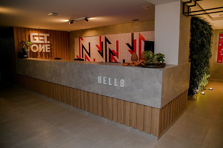 Studio Vista Mar e varanda |70m da praia - Get One