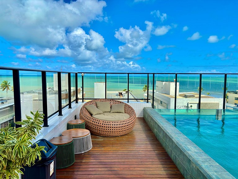 Studio Vista Mar e varanda |70m da praia - Get One