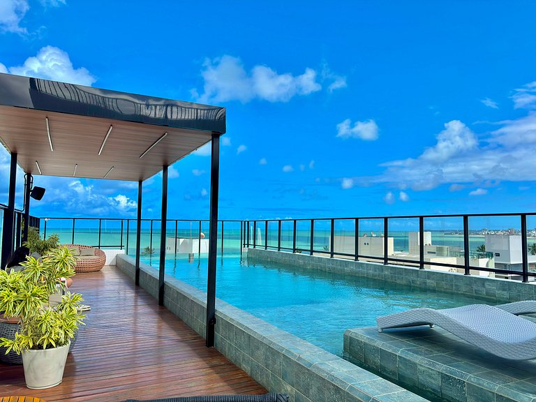 Studio Vista Mar e varanda |70m da praia - Get One