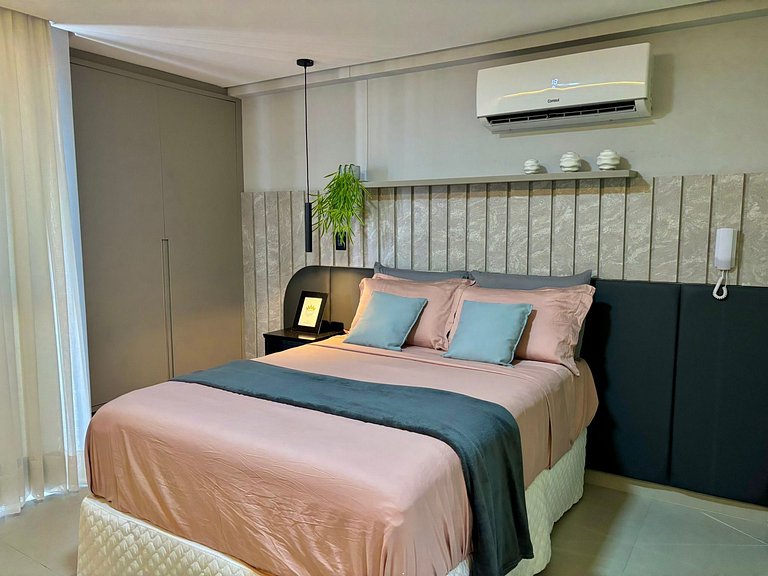 Studio Vista Mar e varanda |70m da praia - Get One