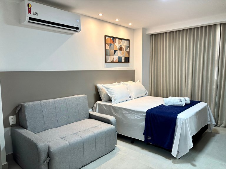 Piscina c/ vista incrível | Completo | Praia 120m