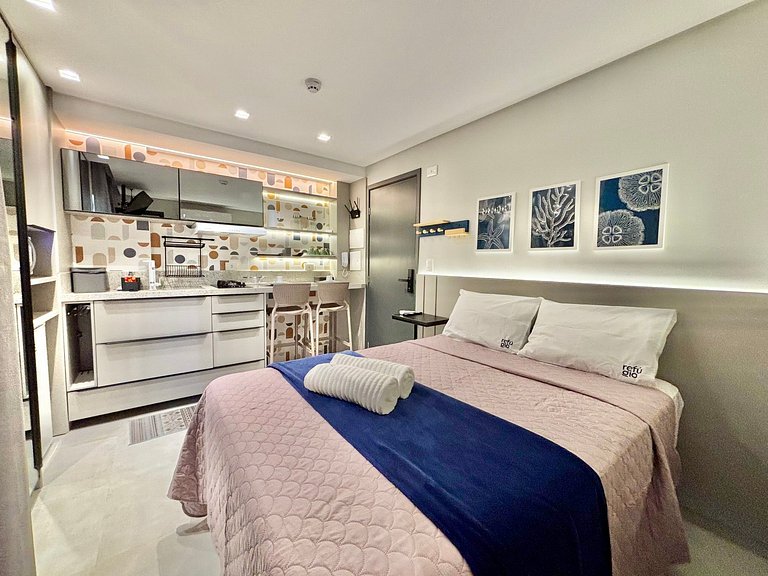 Studio 303 Caribessa | 200m da praia | Stay Jardim