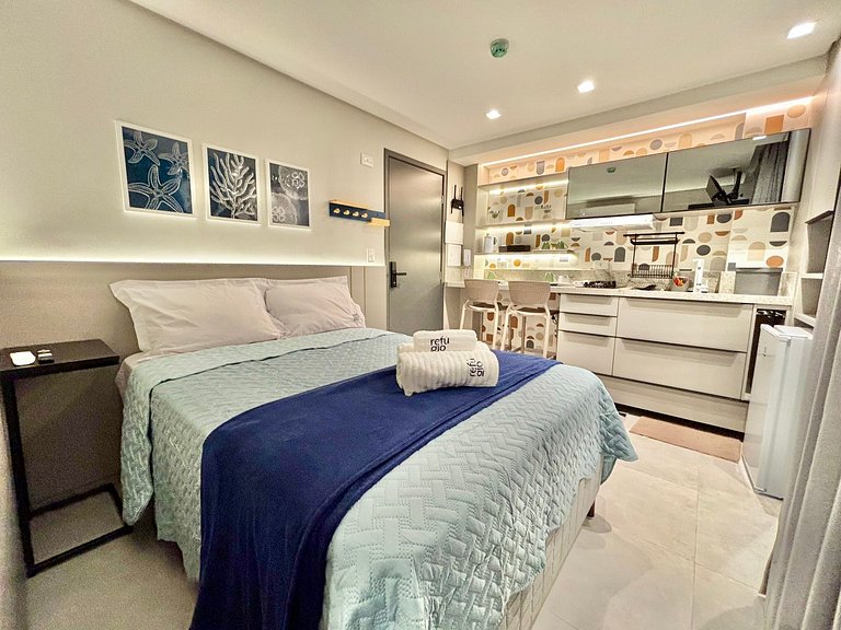 Studio 309 Caribessa | 200m da praia | Stay Jardim