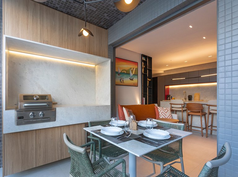 Refúgio Alto Padrão | Luxo | Vista Mar | Varanda