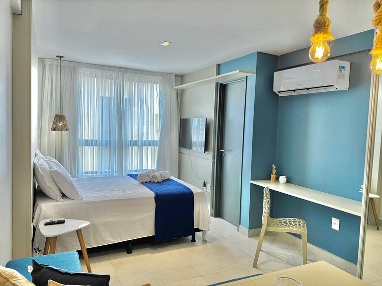 Perfeito | Piscina c/ Vista | 120m da Praia