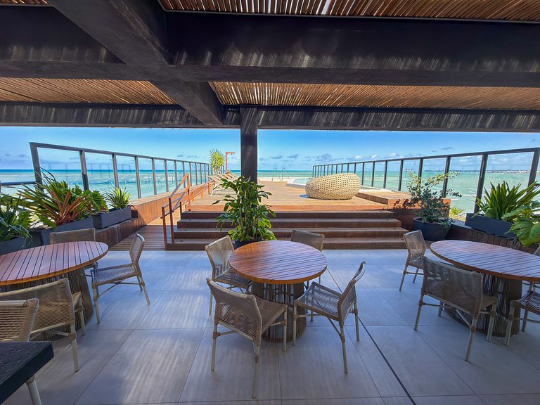 Estúdio Perfeito | Terraço | Beira Mar | Piscina
