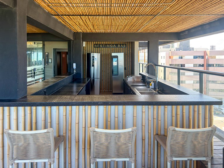 Estúdio Perfeito | Terraço | Beira Mar | Piscina