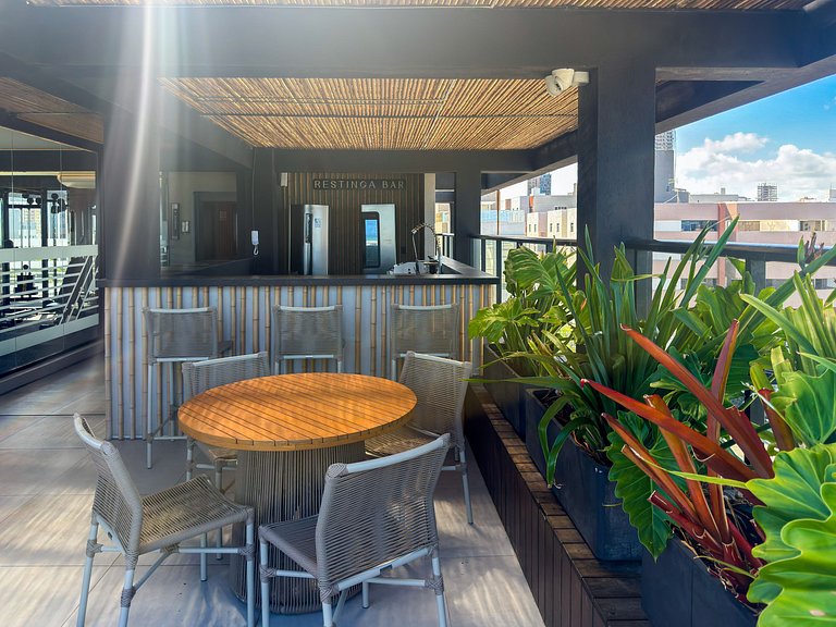 Estúdio Perfeito | Terraço | Beira Mar | Piscina