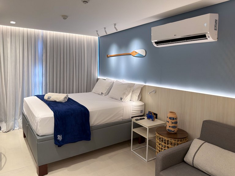 Studio Incrível | Beira-Mar + Piscina Panorâmica