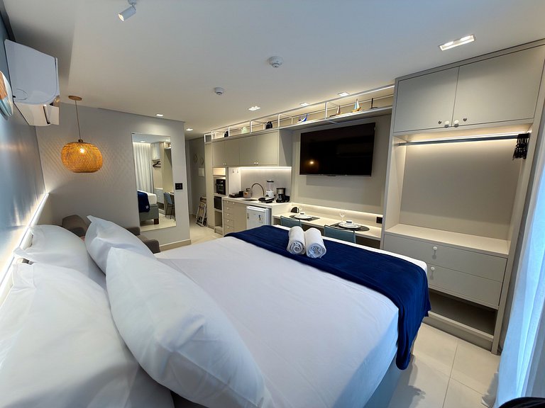 Studio Incrível | Beira-Mar + Piscina Panorâmica