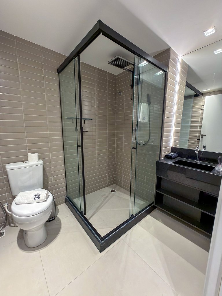 Studio Incrível | Beira-Mar + Piscina Panorâmica