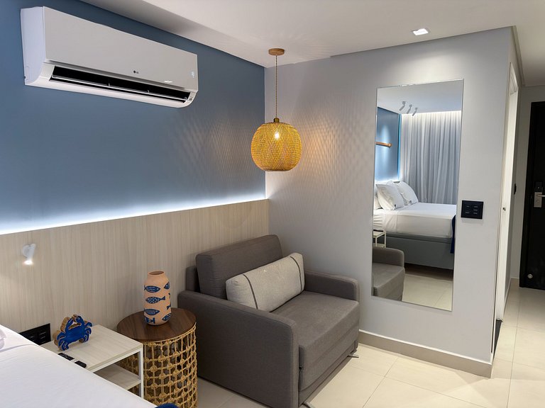 Studio Incrível | Beira-Mar + Piscina Panorâmica